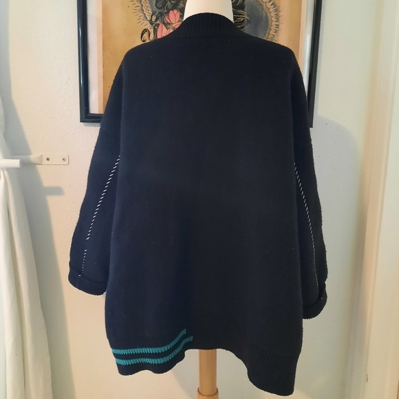 beautiful RAF SIMONS GIVENCHY Oversized Knit Wool Cashmere Blend Cardi Sz L - Picture 4 of 6